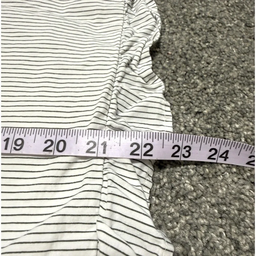 Shabby Chic Single Standard Pillow Sham Cover Thin Stripe Cottage Coquette Boho